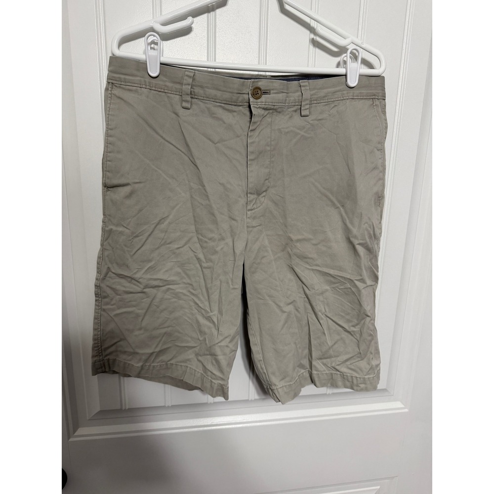 Banana Republic Shorts Mens 34 Emerson Short Khaki Cotton Chino Flat Front EUC